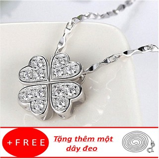 Dây chuyền nữ bạc 925 mặt cánh hoa phong cách Hàn Quốc