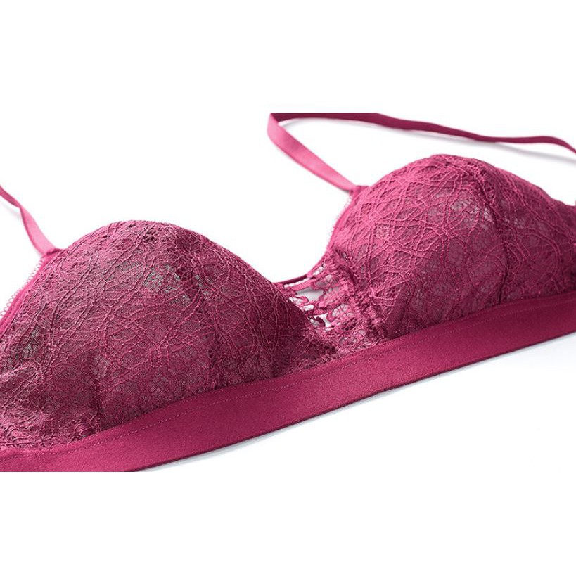 (Thanh lý) Bộ Đồ Lót Bralette Ren Mềm Không Đệm Cao Cấp S376