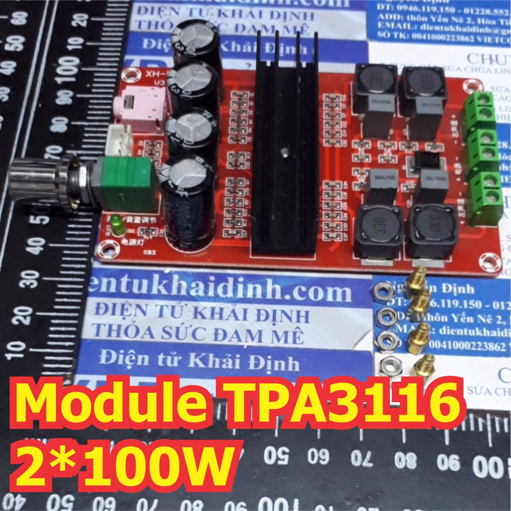 Module khuếch đại Audio 2x100W TDA3116D2 TPA3116 hiệu suất cao, ít nóng kde2171