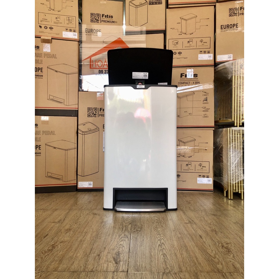 Thùng Rác Đạp Mega 40 Lít Fitis Giao Hàng Hỏa Tốc HCM