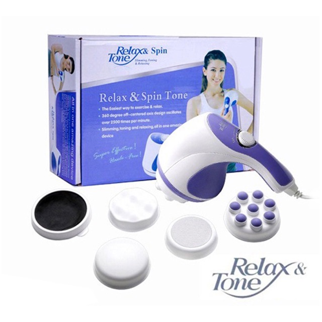 [SALE 10%] Máy masage toàn thân cầm tay Relax & Tone 5 đầu, máy massage cơ thể