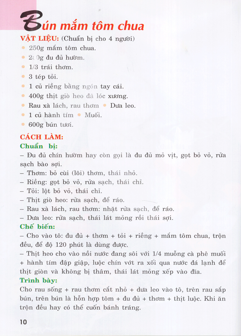 Sách 30 Món Bún - Lẩu