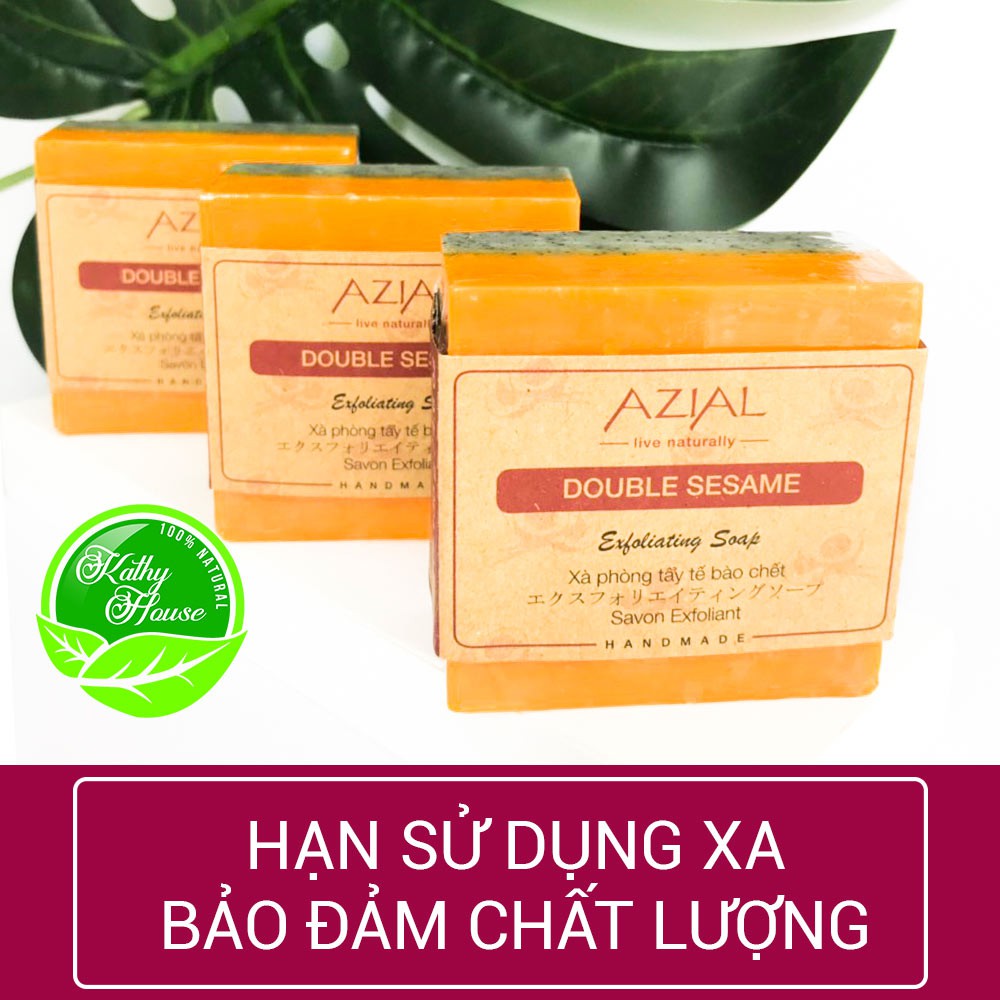 Xà phòng tắm tẩy tế bào chết AZIAL Double Sesame Exfoliating Soap, cho làn da sáng mịn khỏe khoắn | BigBuy360 - bigbuy360.vn
