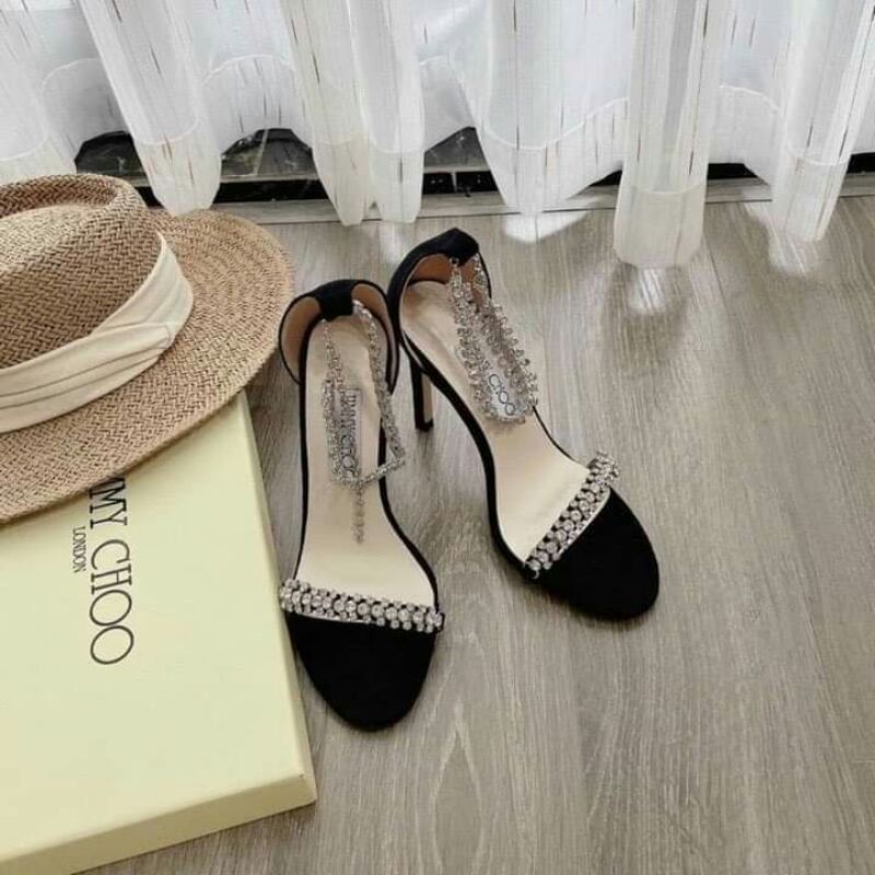 Giày cao gót đinh đá ngọc 9p