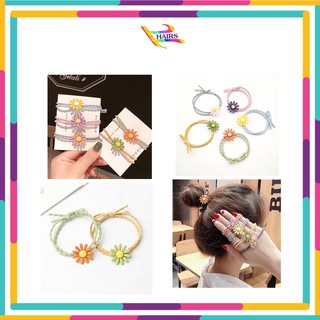 Combo 5 dây chun buộc tóc hoa cúc họa mi
