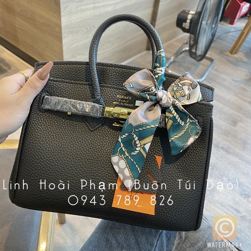 Túi xách nữ đeo vai chất da sần size 25 không hộp