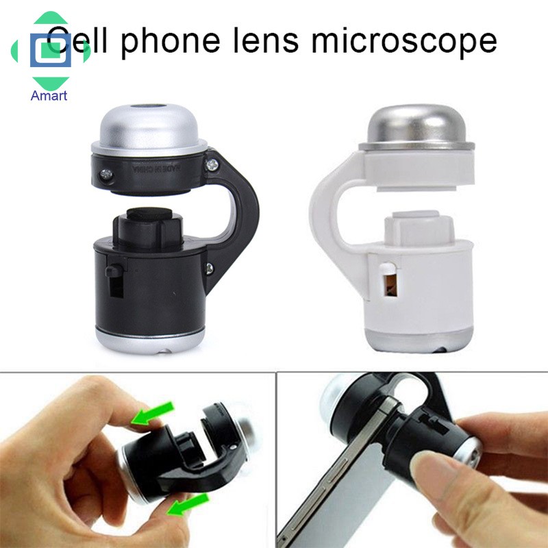 Kính hiển vi 30X có gắn đèn LED dành cho camera sau điện thoại