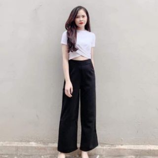 Quần suông ống sớ khoá sườn (video+ảnh thật)