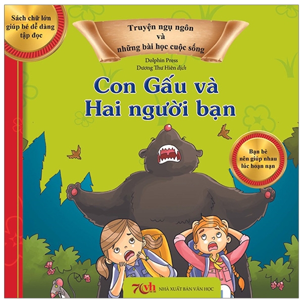 Sách - Truyện Ngụ Ngôn Và Những Bài Học Cuộc Sống - Con Gấu Và Hai Người Bạn