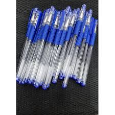 Bút bi bút gel 0.5mm cao cấp mực đều - 2 ngòi bút nước xanh đen đỏ
