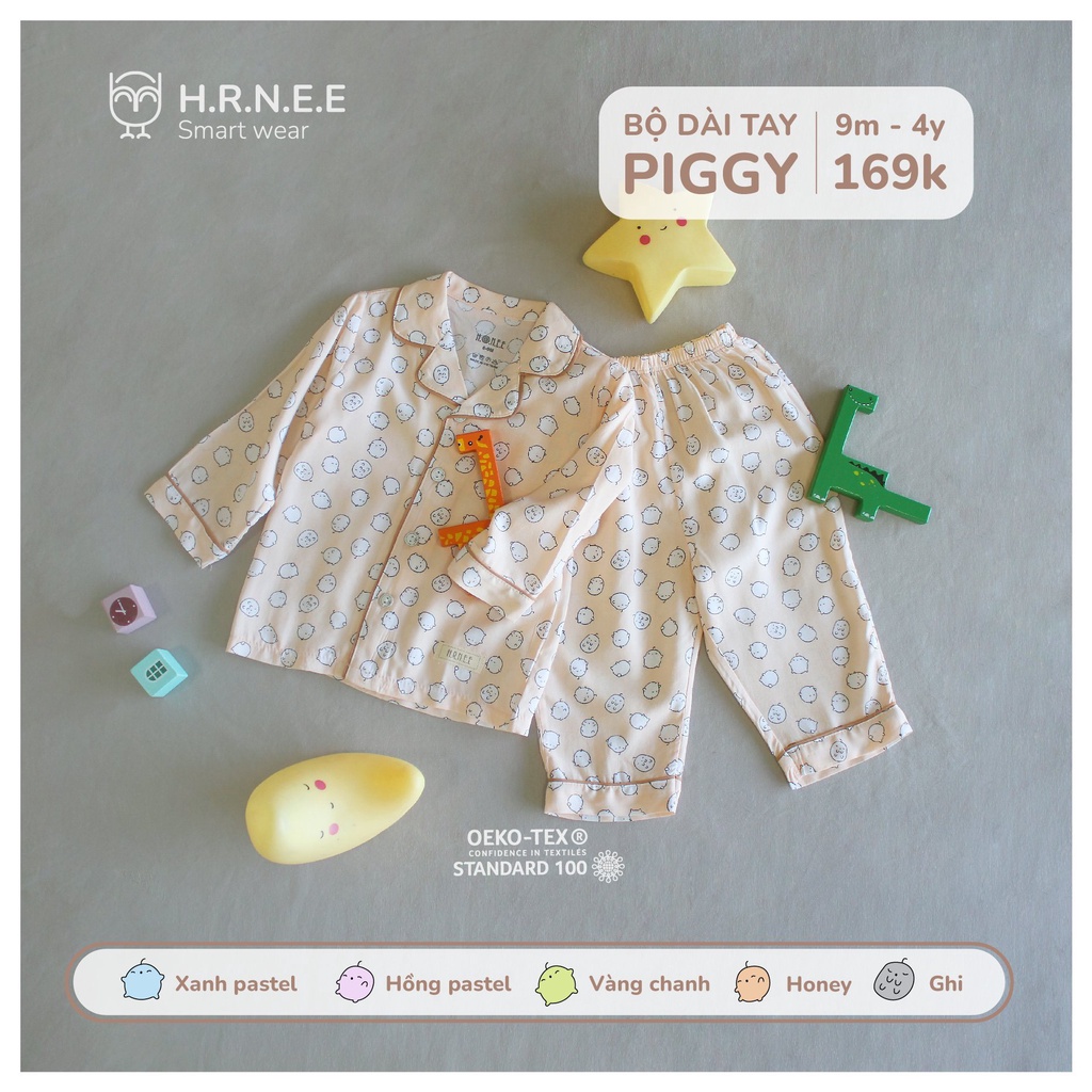 Bộ Đồ Ngủ Dài Tay thu đông pyjama Nhiều Màu Sắc Dành Cho Bé Trai Bé Gái chất vải mềm mỏng