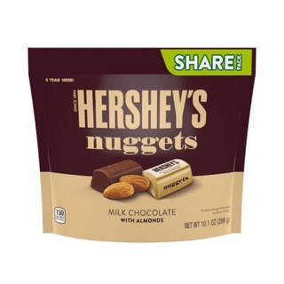 Socola sữa nhân hạnh nhân Hershey’s Nuggets Milk Chocolate With Almonds 286g Mỹ