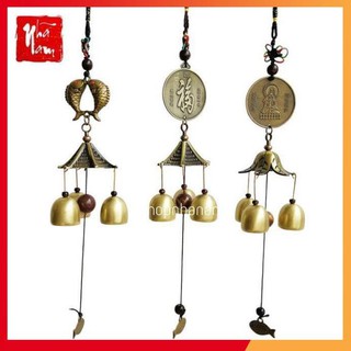 Chuông gió phong thủy ống đồng trang trí nhà cửa [SKM]