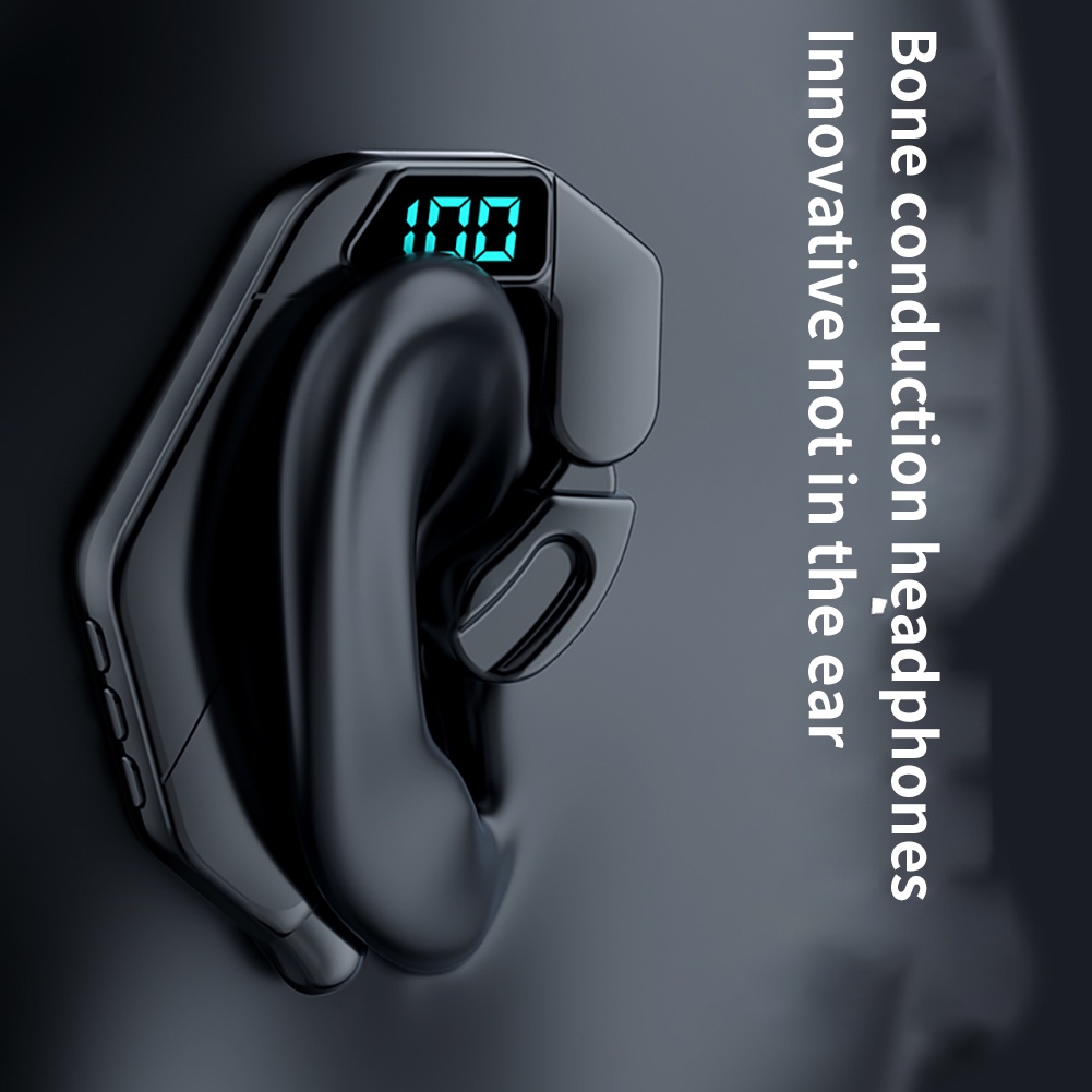Tai Nghe Tương Thích Bluetooth Loa Rung Màn Hình Kỹ Thuật Số Dẫn Truyền Xương Mẫu Doanh Nghiệp Mới Không Phải Loại Tai Treo Trong Tai Không Làm Tổn Thương Tai Trong Tương Lai