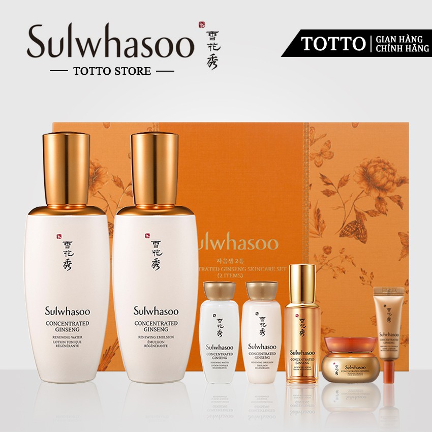 Bộ Dưỡng Nhân Sâm Sulwhasoo Concentrated Ginseng Perfecting Skincare Set (2 item) - Nhân sâm Sulwhasoo