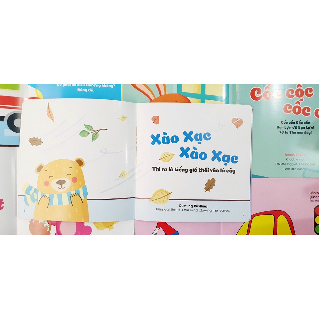 [Mã LIFEXANH03 giảm 10% đơn 500K] Sách - Ehon âm thanh cho bé song ngữ Việt Anh (bộ 5 cuốn)