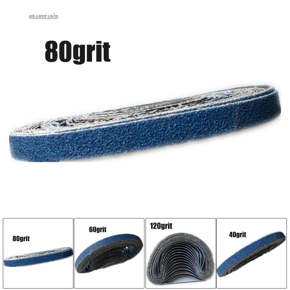 Sanding Belts Blue Sander Polishing Supplies Zirconium corundum File 40/60/80/120 Grit Woodworking Metal Workshop