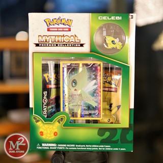 Hộp thẻ bài Pokemon Pin Collection - Phiên bản huy hiệu Celebi