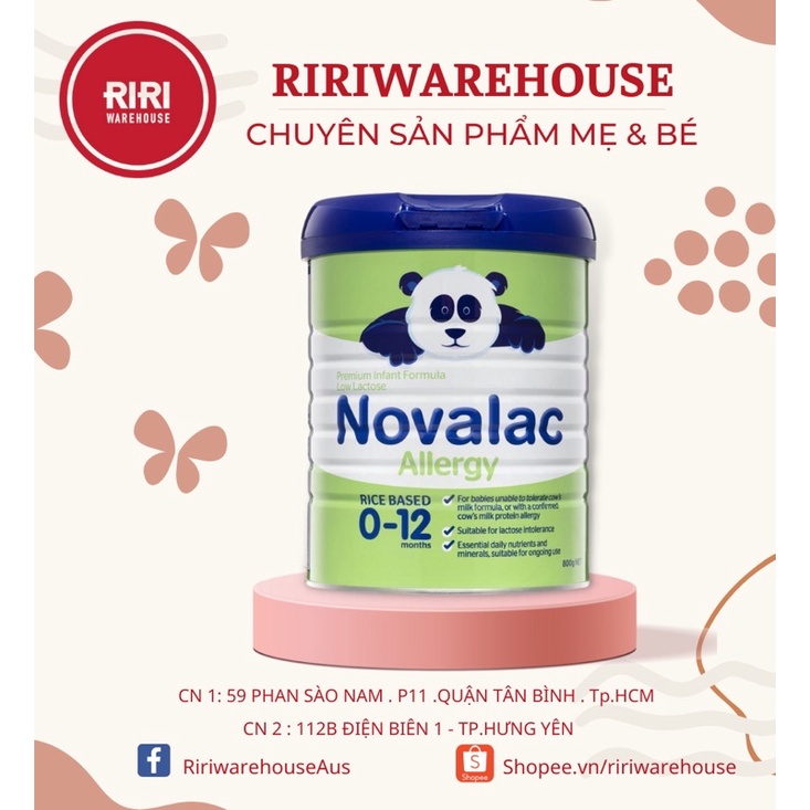 Sữa Novalac Allery cho trẻ dị ứng sữa bò _ Hàng Úc 800g