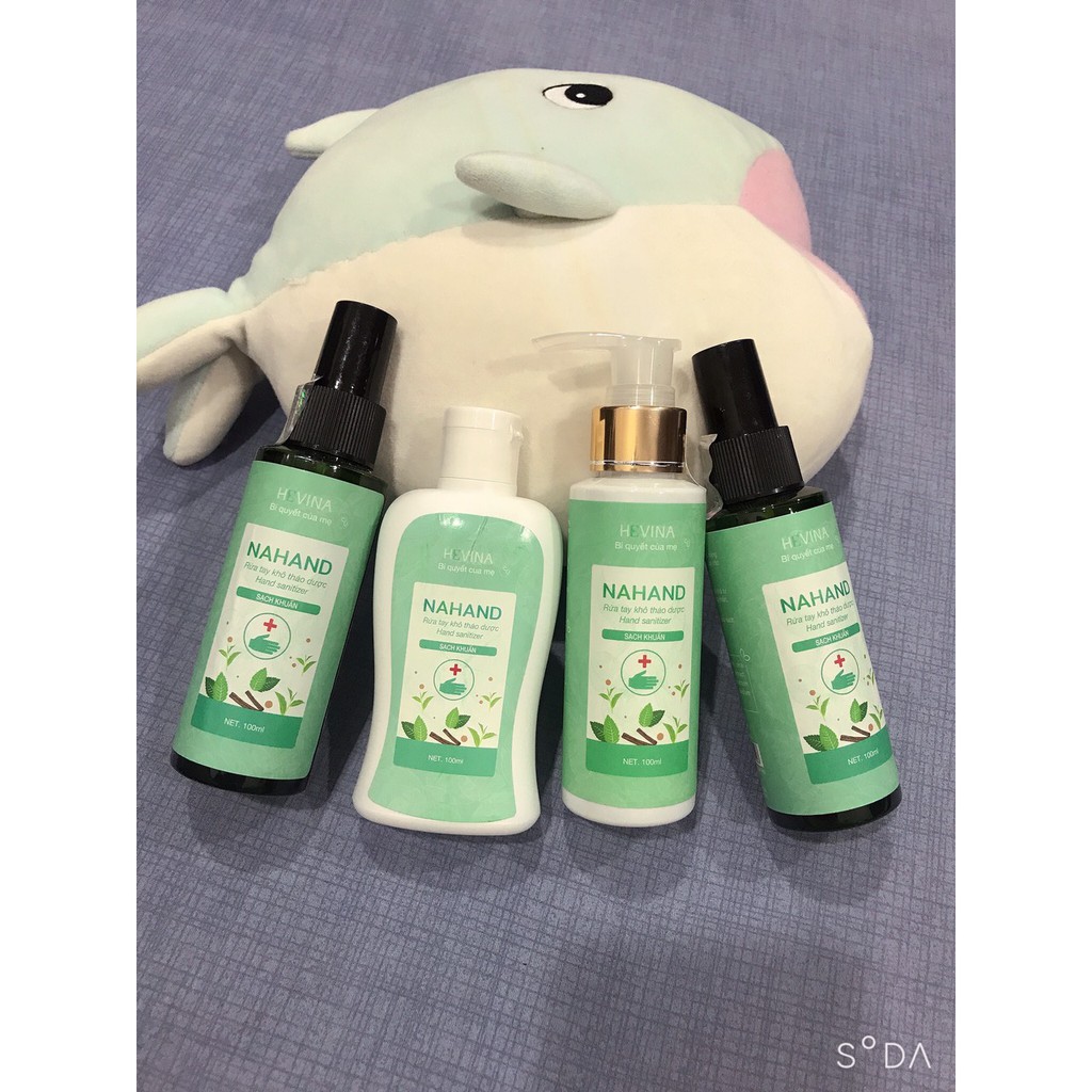 NƯỚC RỬA TAY KHÔ THẢO DƯỢC HEVINA | BigBuy360 - bigbuy360.vn