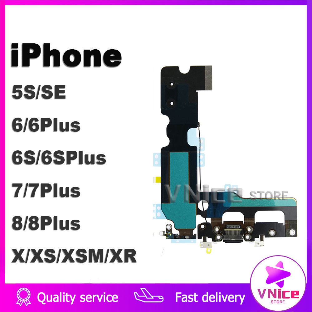 Mạch Cổng Sạc Cao Cấp Cho Iphone 5 se 6 S Plus 7 8 X S max XR