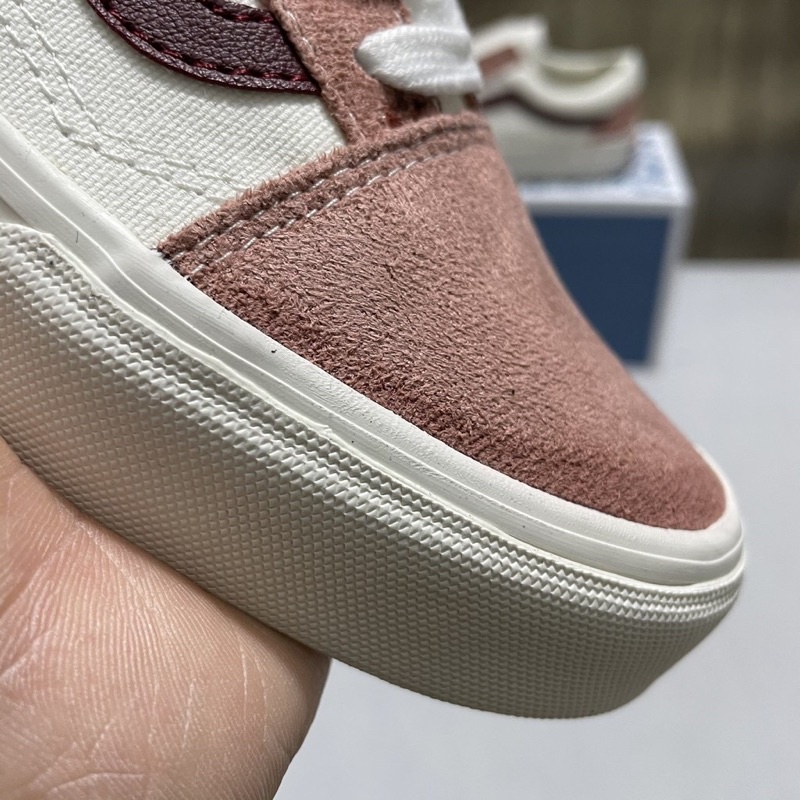 Giày ⚡Vans Old Skool Da Lộn Hồng⚡ R1:1[Full Box] - Sneaker Vans Vnxk