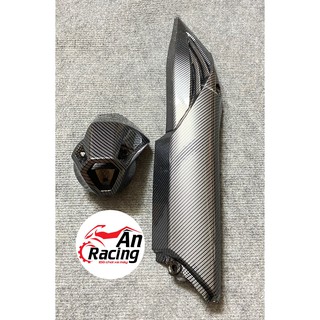 Bộ ốp pô có chụp đít pô dành cho xe winner v1 carbon