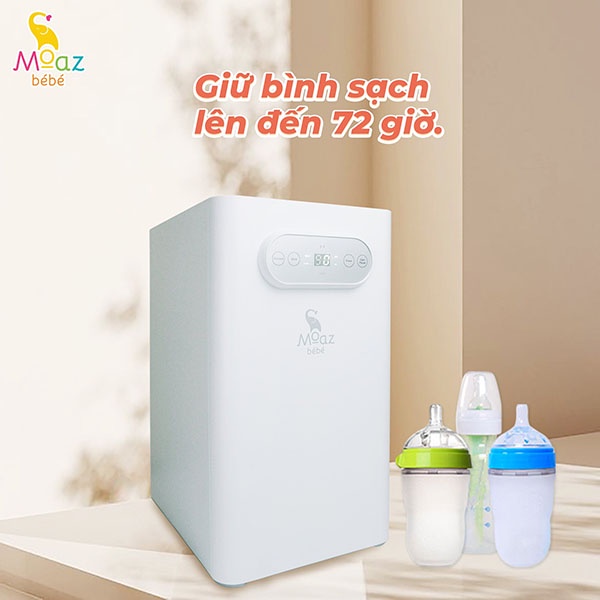 Máy rửa bình sữa,tiệt trùng sấy khô Moazbebe MB035