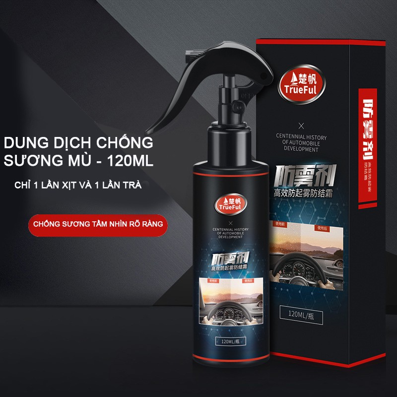 Dung dịch Nano Chống Bám nước mưa trên Kính ô tô công nghệ Nhât Bản - TrueFul 120 mL FG35