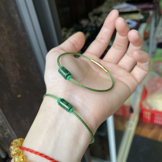 Vòng Tay Lu Thống Xanh Mini Dây Cáp Cao Cấp - Giúp hanh thông công việc, làm ăn thuận lợi, bình an may mắn