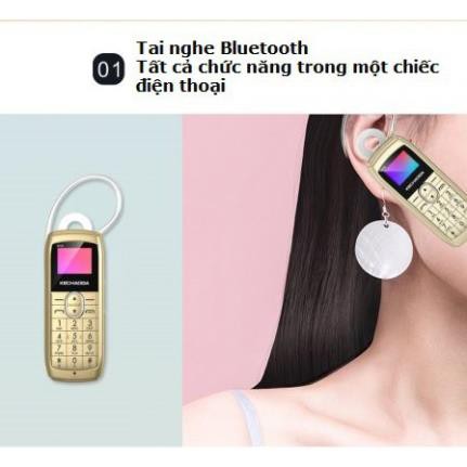 Điện Thoại Mini Kechaoda K10 Siêu Nhỏ Kiêm Tai Nghe Tiện Dụng, 1 Sim - Bảo hành 12 tháng