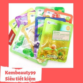 Combo 50 Mặt nạ 3d foodaholic Hàn Quốc đủ vị
