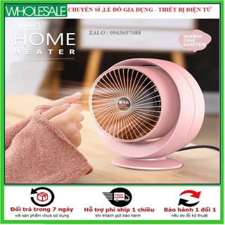 Quạt sưởi mini 2 chiều để bàn Heater Fan công suất 800W, chống lật