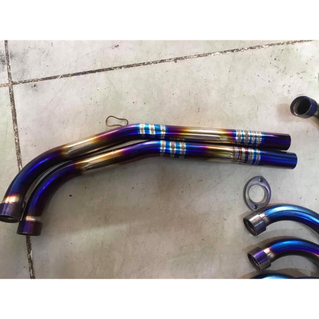 Cổ Pô Inox màu Titan xe zin