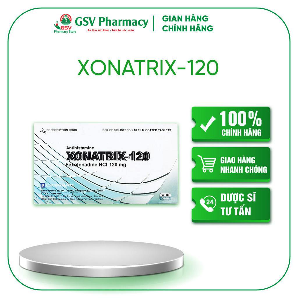 XONATRIX 120, 60 - Giảm tình trạng ho, mày đay