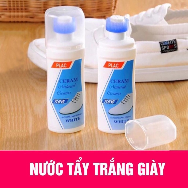 Lau giày trắng,tẩy giày trắng Plac