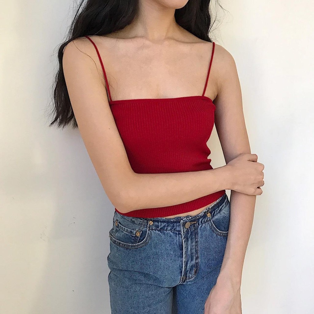 Áo hai dây ngang nhiều màu body form đẹp giá siêu rẻ | BigBuy360 - bigbuy360.vn