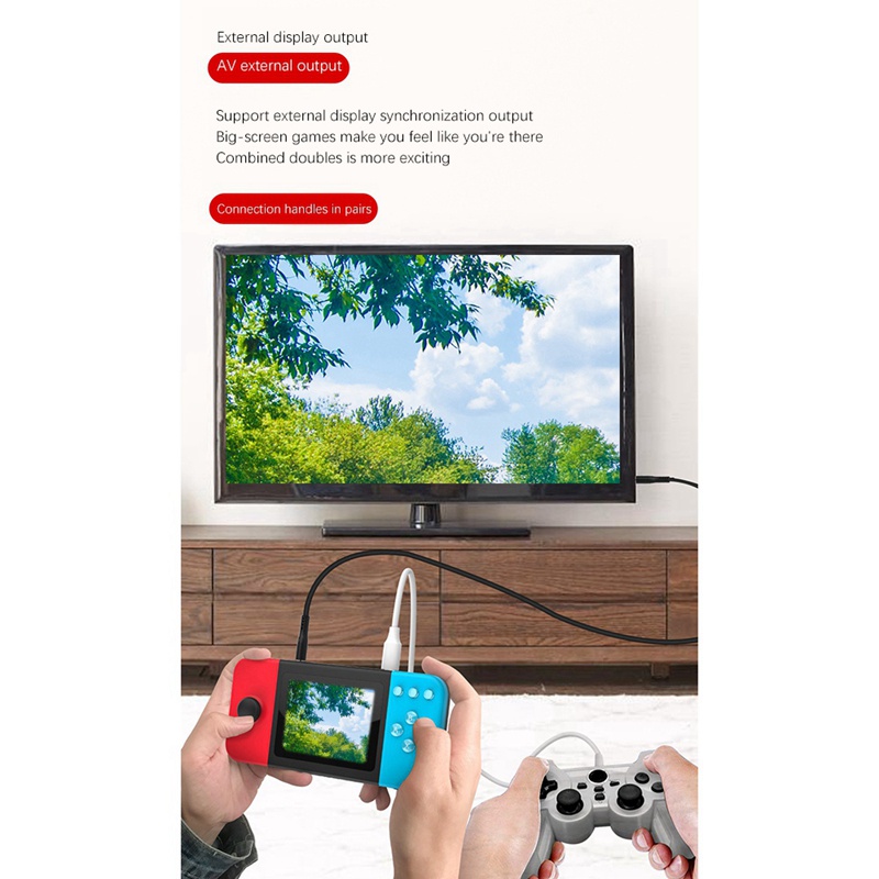 Máy Chơi Game Cầm Tay Gba Nes Cổ Điển Mini Kết Nối Tv Hỗ Trợ 2 Người