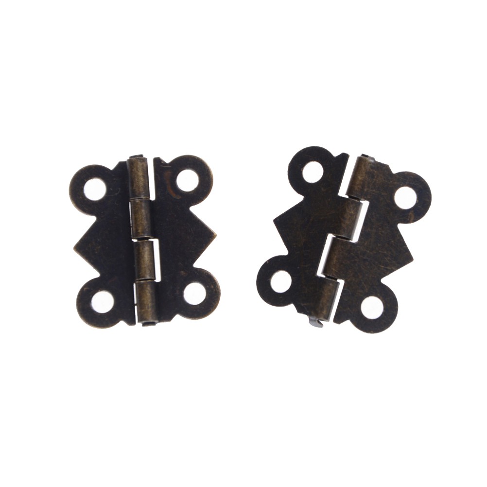 Set 12 Bản Lề Hình Bướm Mini Bằng Đồng