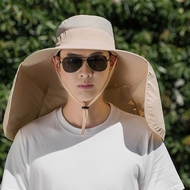 Mũ Vành Rộng Chống Tia Uv Có Vành Che Phủ Toàn Diện Chống Tia Cực Tím Cho Nam