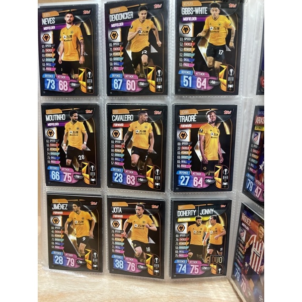 Thẻ Match Attax Champion League 19/20 Full Đội Hình CLB