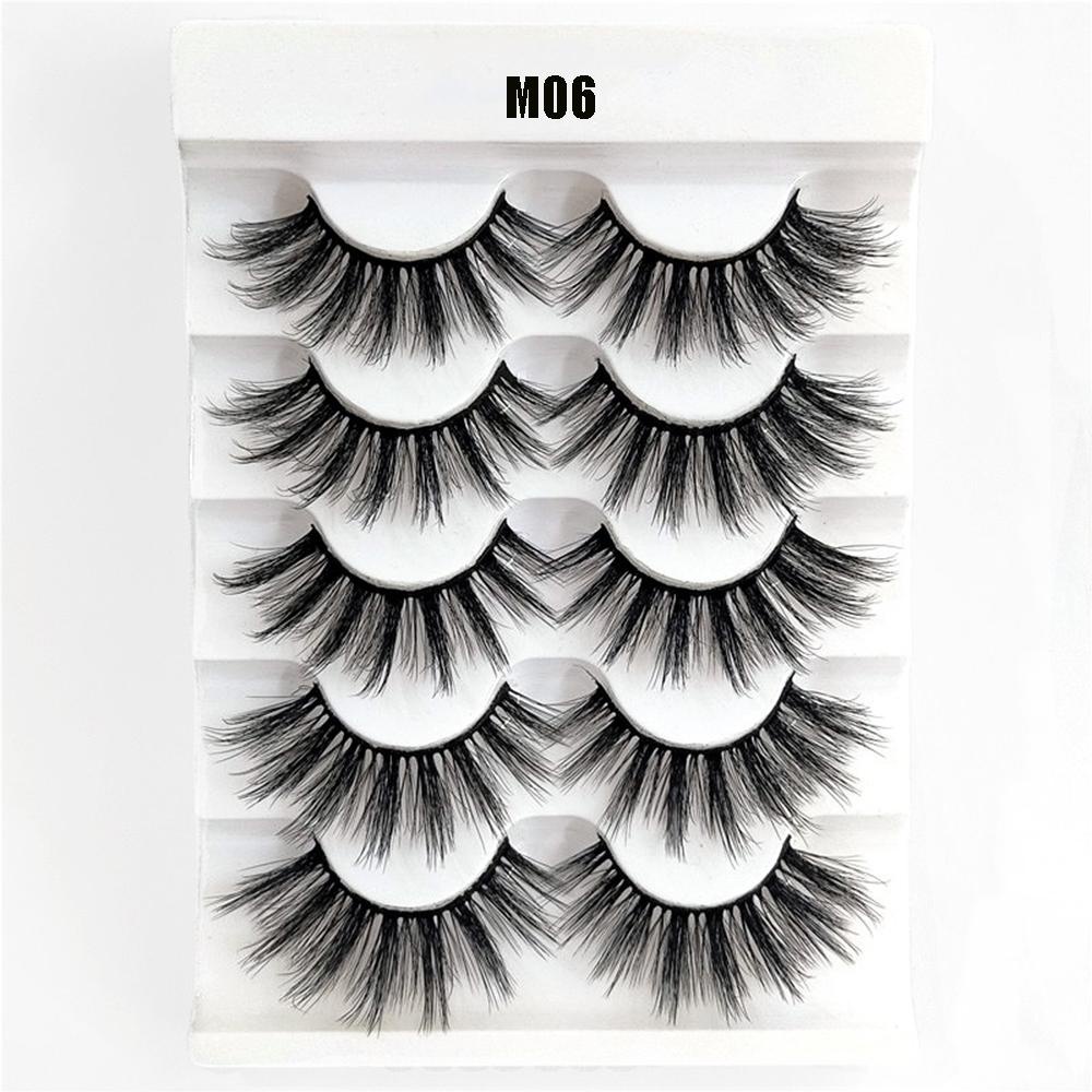Set 5 Cặp Lông Mi Giả Mi Giả MIH SKONHED Có Thể Tái Sử Dụng