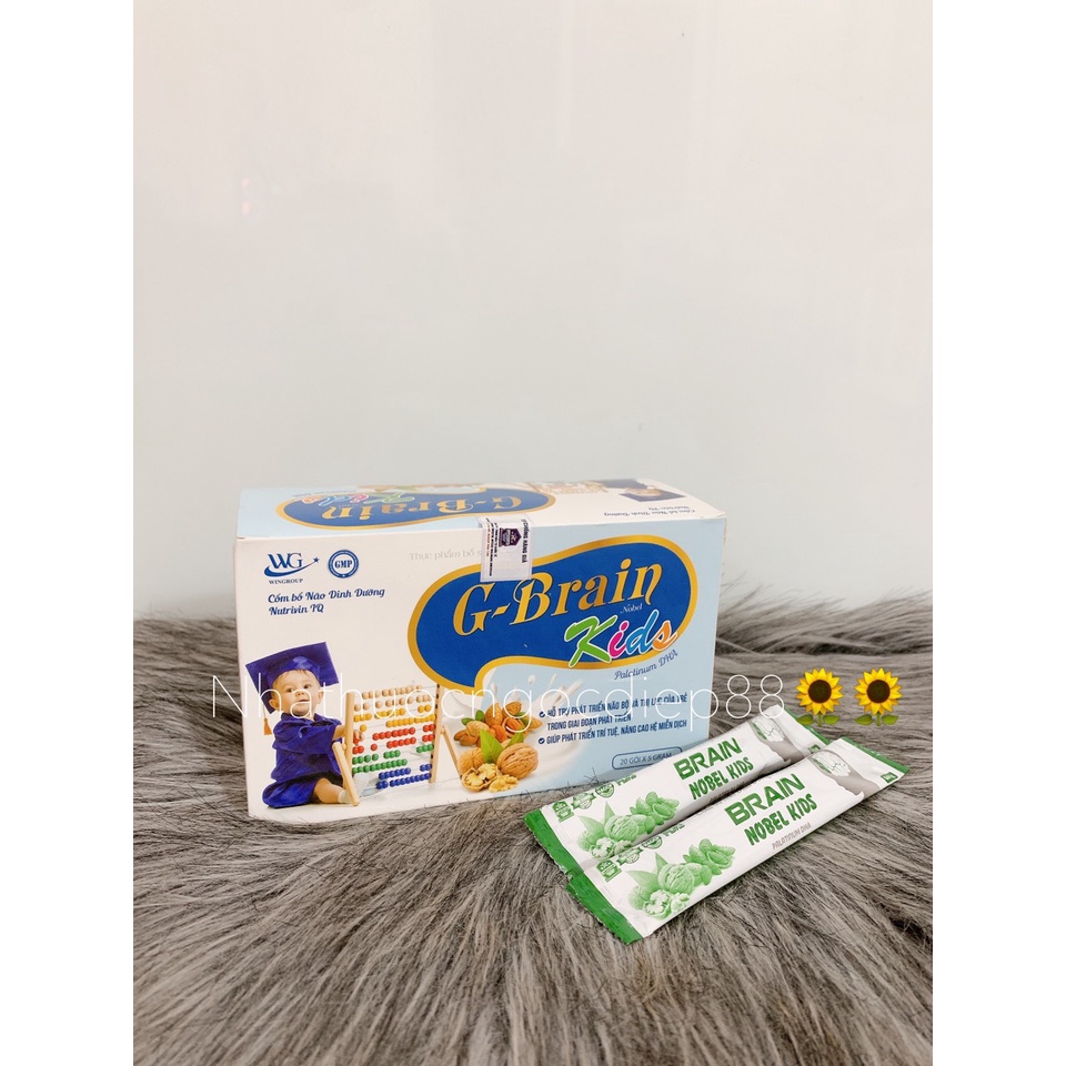 Cốm Bổ Não dinh dưỡng Trẻ Em G-Brain Kids - bổ não, tăng thị lực, tăng cường miễn dịch (HỘP 20 GÓI)