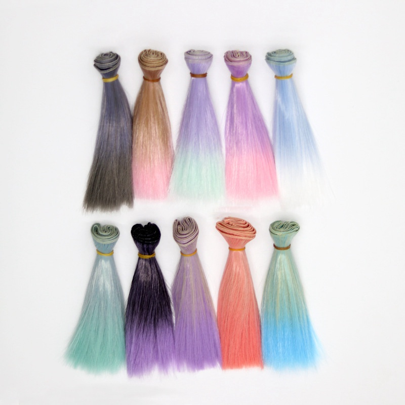 Tóc Giả Dài Thẳng Cho Búp Bê bjd 15*100cm 25*100cm