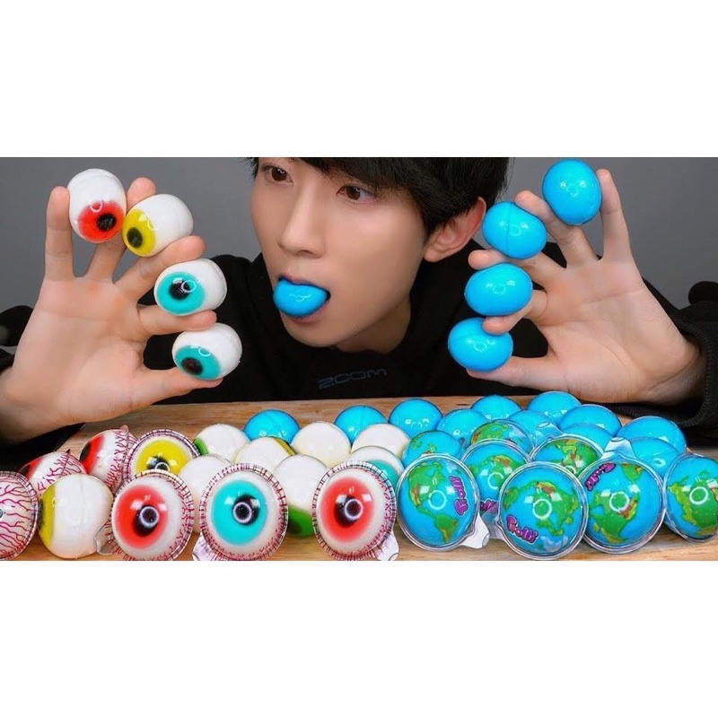 Kẹo dẻo Trolli Pop eye con mắt/ Planet Gummi/ Pizza Trolli