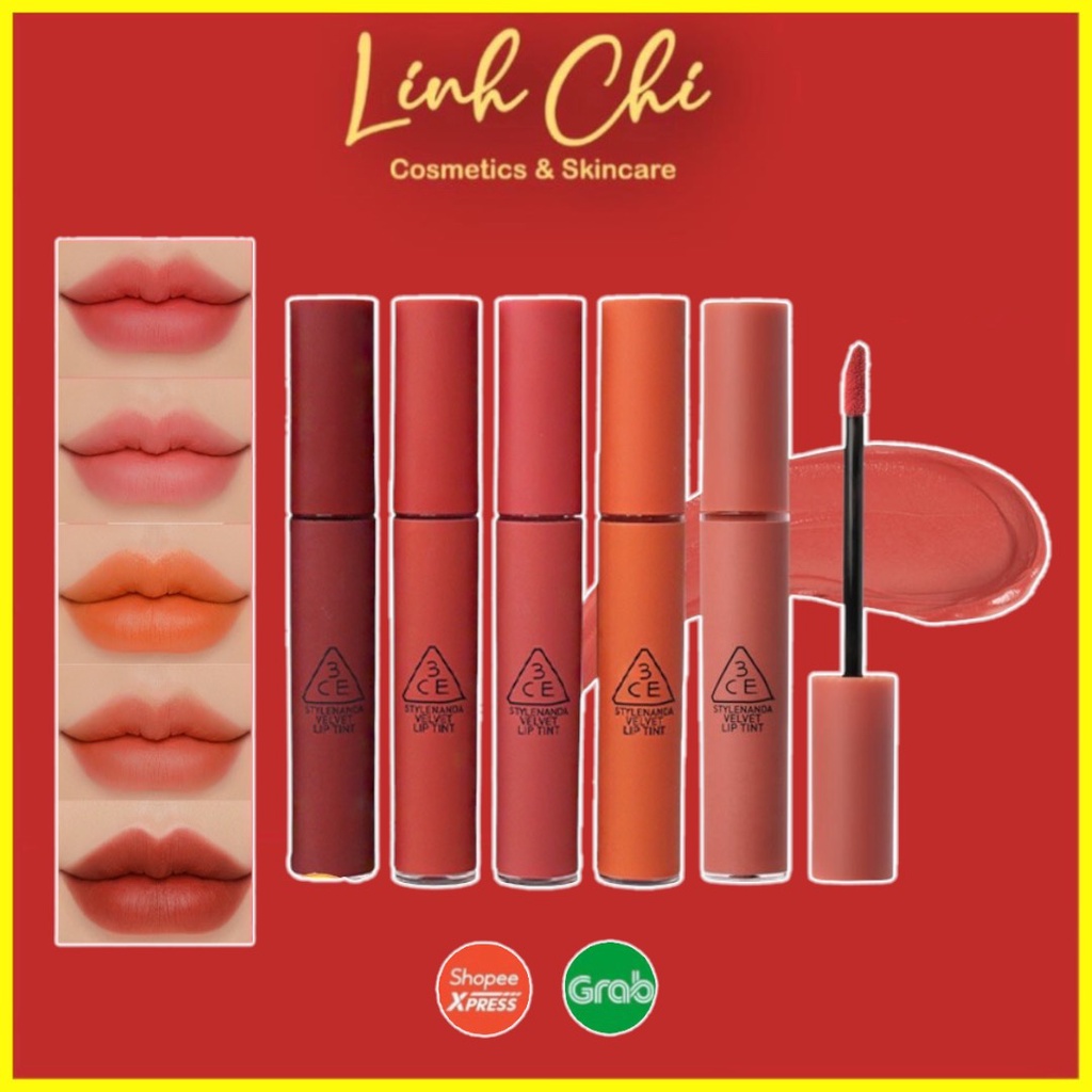 Son Kem Lì 3CE Velvet Lipt Tint - Son Kem Lì Bản Tròn 3CE Velvet Lip Tint Lâu Trôi Mềm Môi Hàn Quốc Chính Hãng