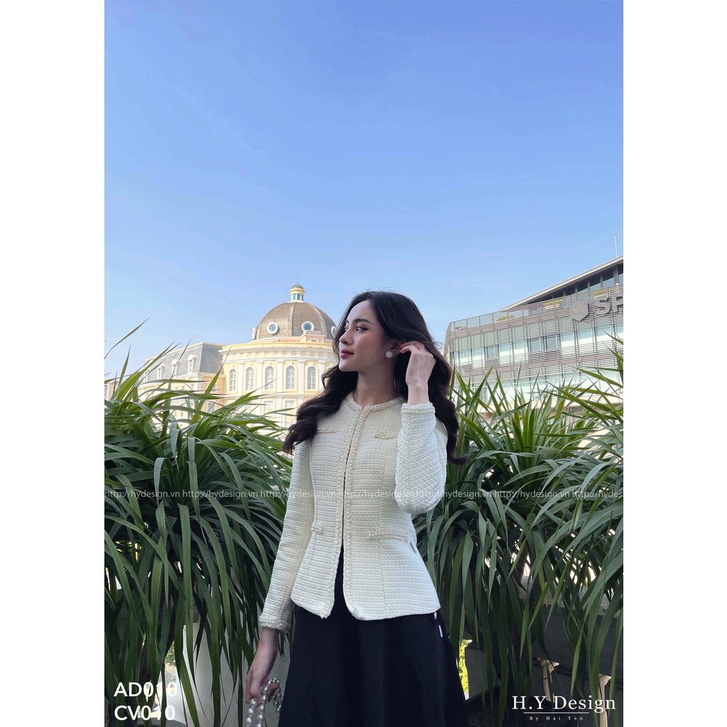 Áo khoác dạ viền - AD010