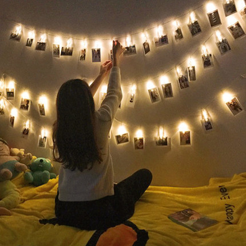 Dây Kẹp Ảnh Đèn Led Trang Trí Nội Thất Xinh Xắn