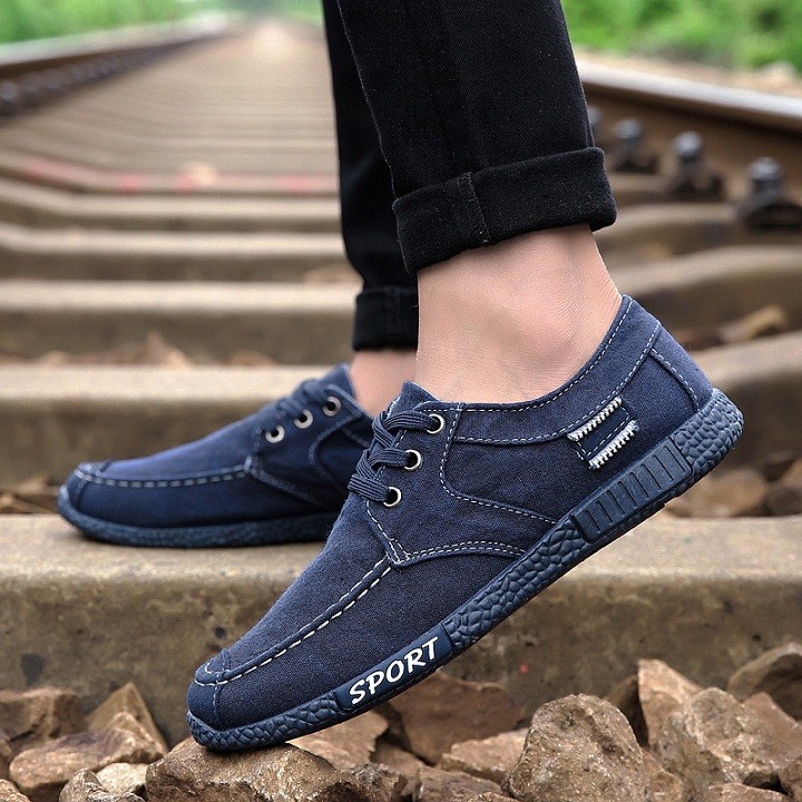 Giày lười vải nam giày lười nam đẹp giày lười nam vải (SP20) | BigBuy360 - bigbuy360.vn