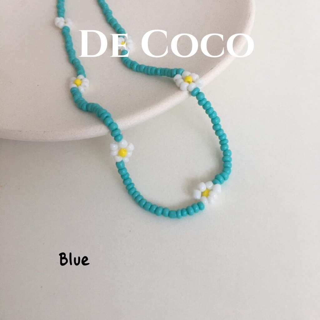 Vòng cổ hạt cườm hoa hot trend Cherry Coco decoco.accessories